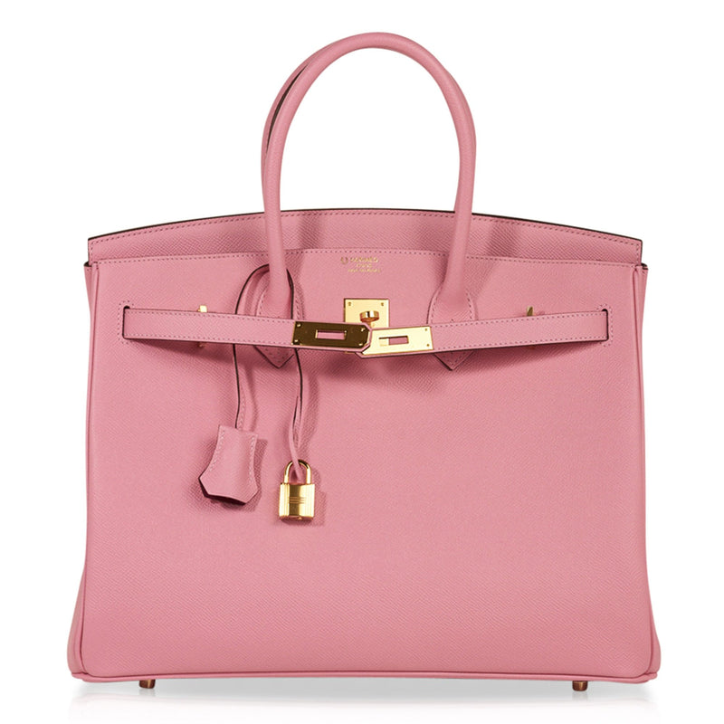 Hermes Birkin HSS 35 Bag Rose Confetti / Rubis Gold Hardware Epsom Lea ...