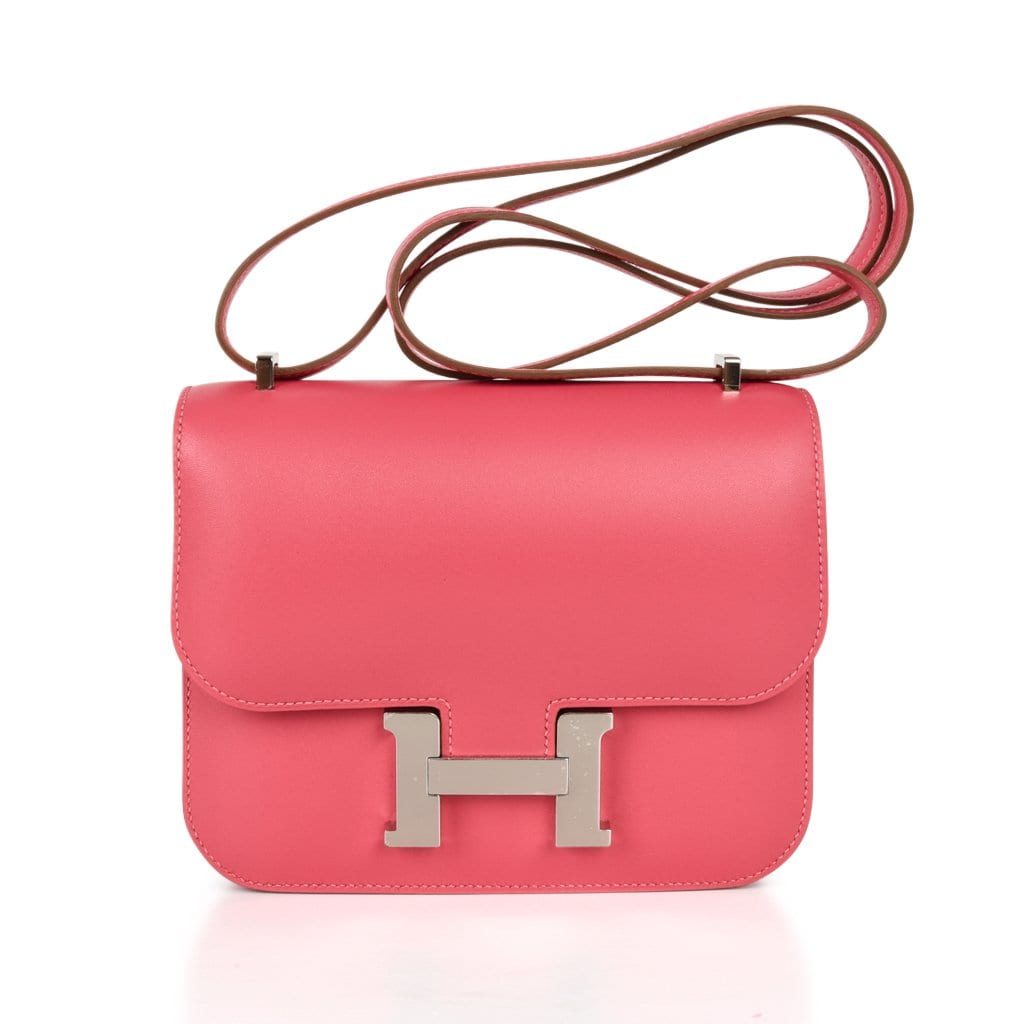 hermes pink constance bag