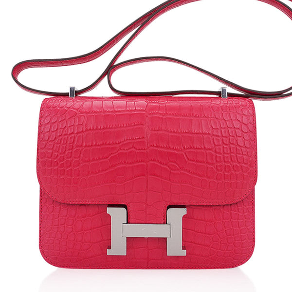 Hermes Mini Kelly Pochette 22cm Bag Tadelakt Swift Calfskin Palladium  Hardware, Rose Sakura 3Q - SYMode Vip