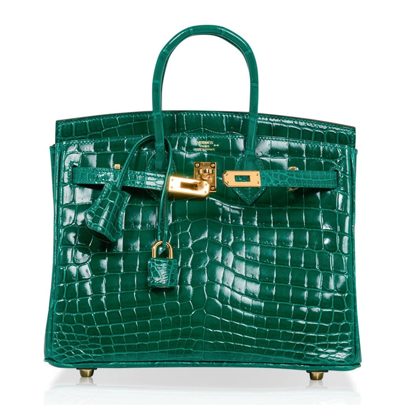 green crocodile hermes bag