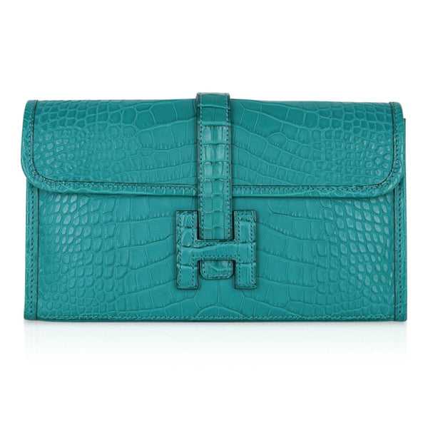 Hermès Bleu Saphir & Bleu Paon Shiny Alligator Constance Wallet GHW, myGemma, SG