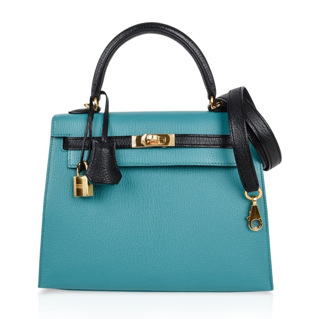 blue hermes kelly bag