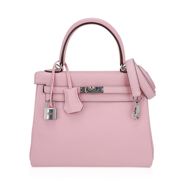 Hermes Kelly HSS 28 Bag Anemone Pink Retourne Epsom Brushed Gold