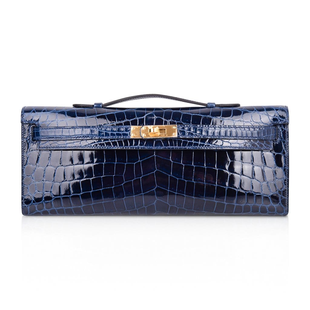 hermes kelly cut crocodile