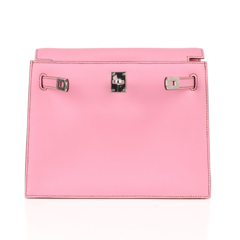 Hermes Kelly Danse Bag 5P Pink Swift Palladium – Mightychic