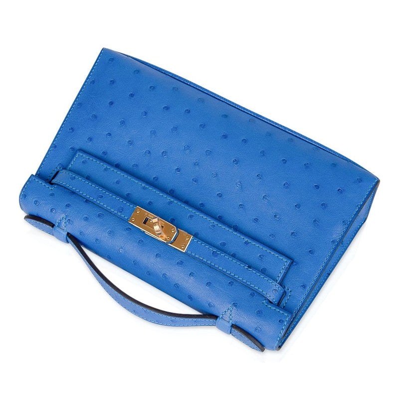 kelly pochette ostrich