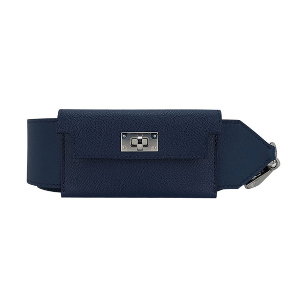 Hermes Bag Strap Sangle Zig Zag 25 MM Blue / Green Swift Palladium –  Mightychic