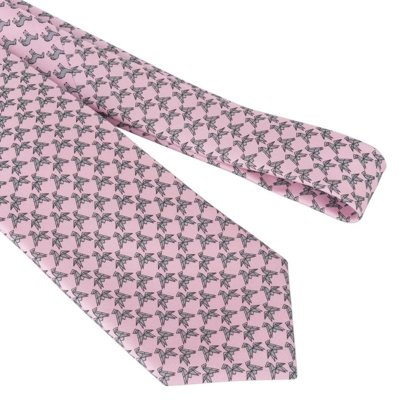 pink hermes tie