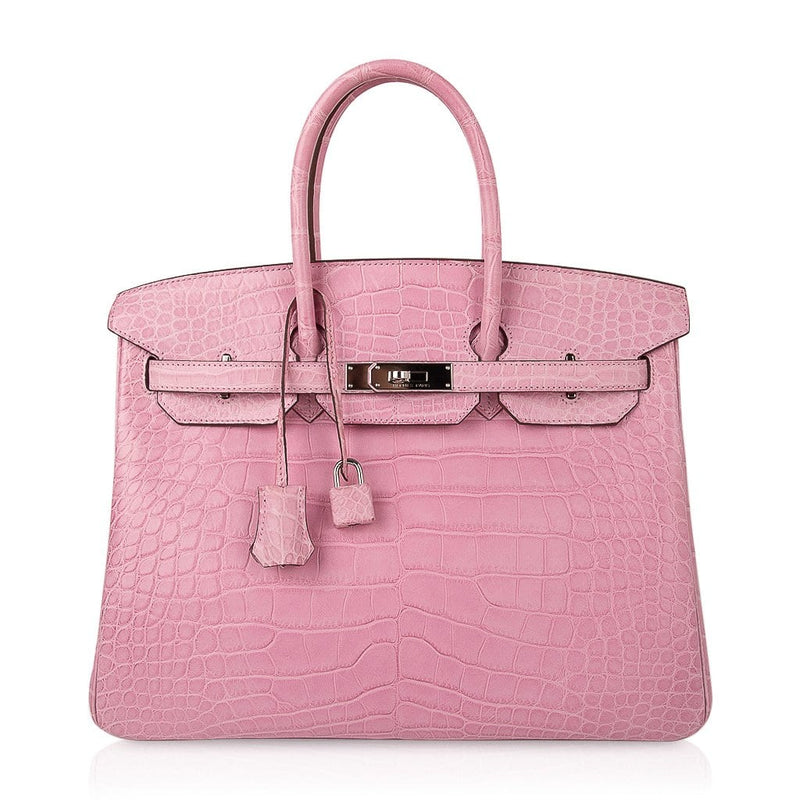 Hermes Birkin 35 Bag 5P Bubblegum Pink 