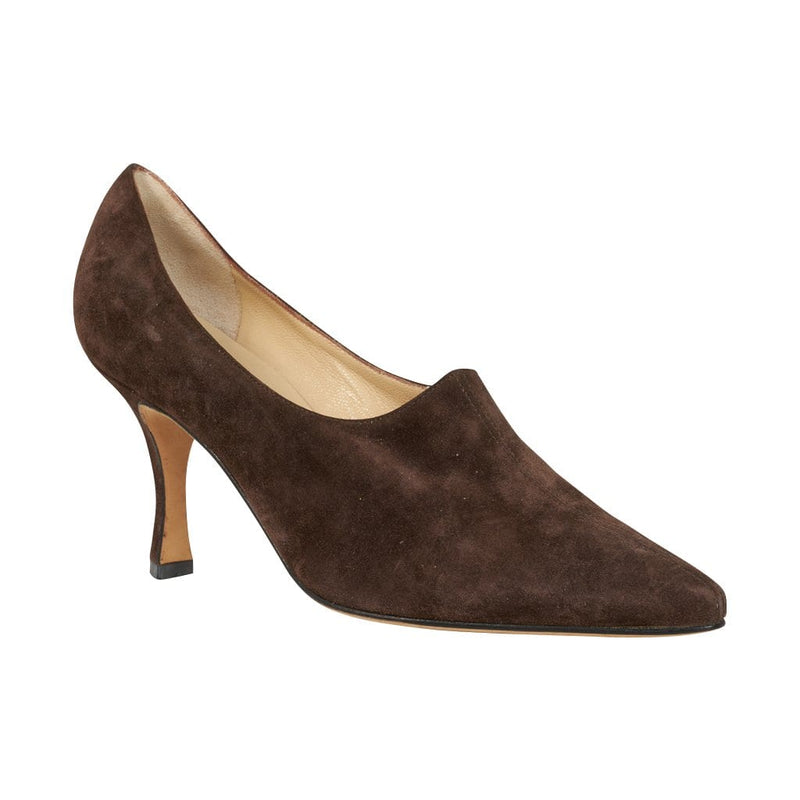 Manolo Blahnik Shoe Brown Suede Vintage Pump  /  – Mightychic