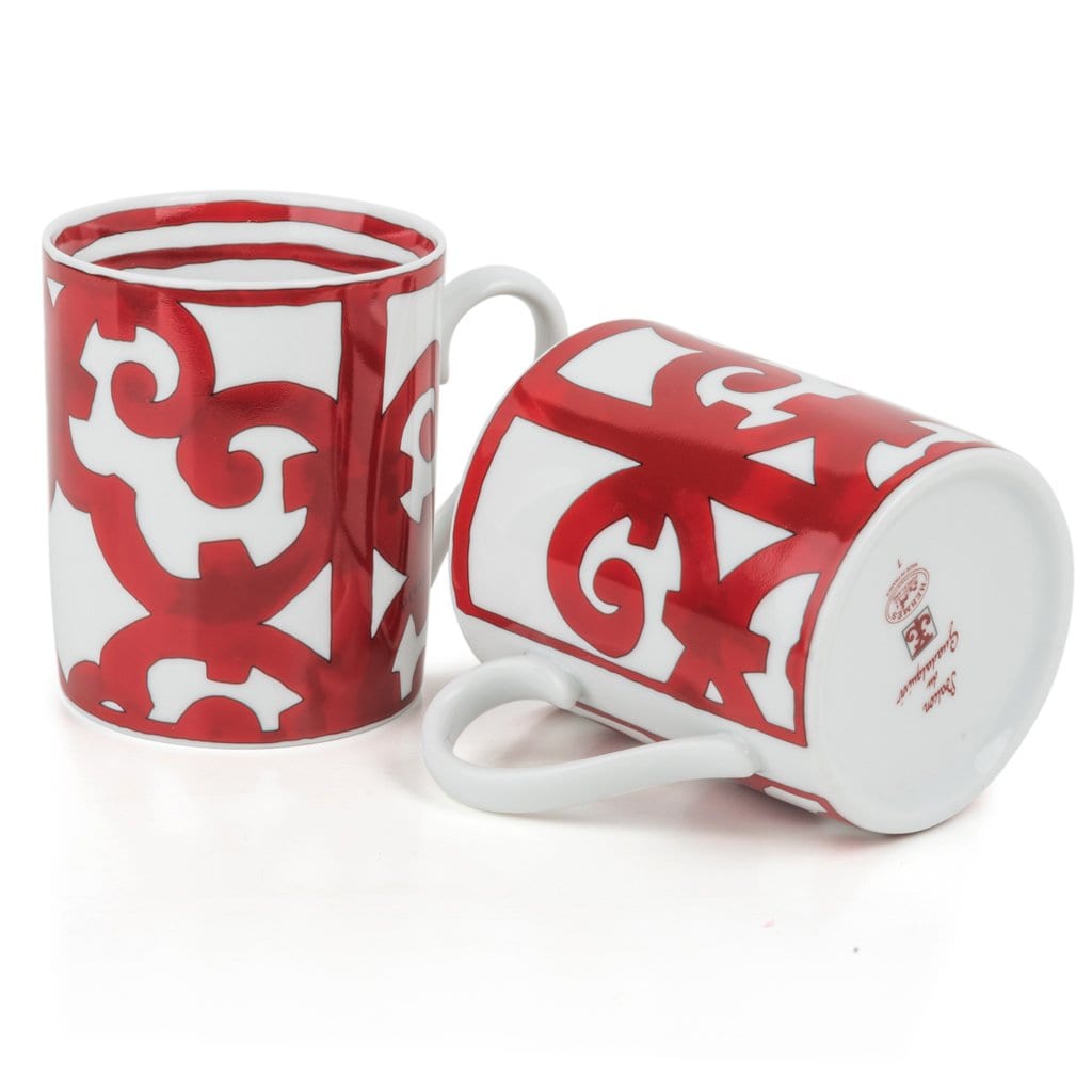 Hermes Mug Balcon Du Guadalquivir Porcelain Set of 2 – Mightychic