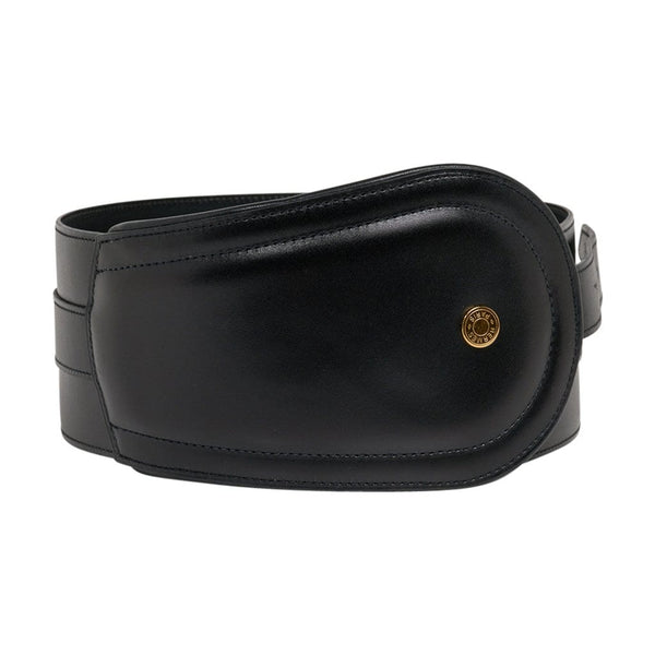 Hermes 90cm Black Box Calf Leather Collier De Chien Belt with Silver -  RubyLUX