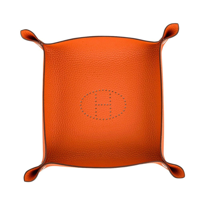 hermes leather tray