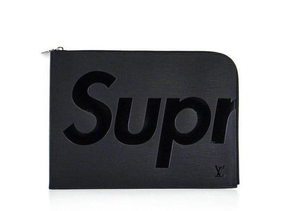 Louis Vuitton Supreme X Black Pochette Epi Jour GM Clutch Laptop Case ...
