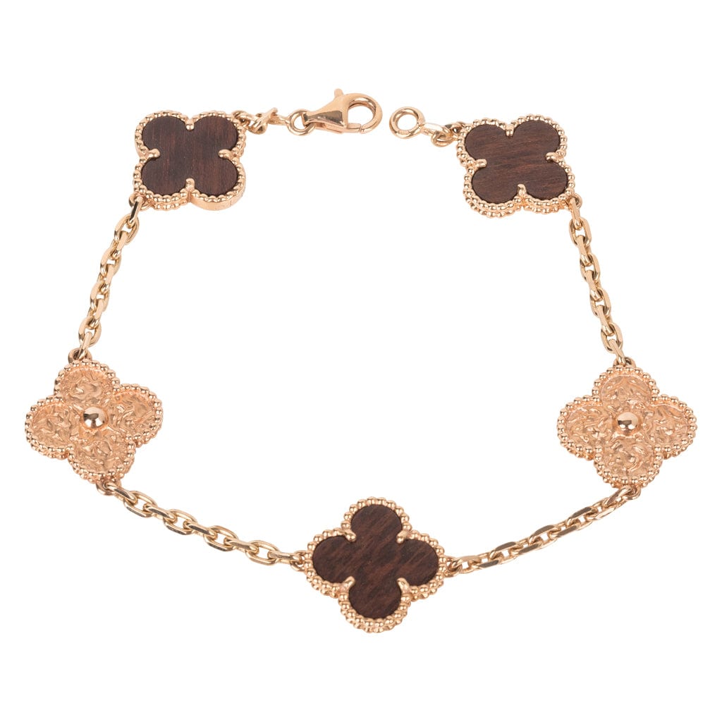 van cleef rose gold bracelet