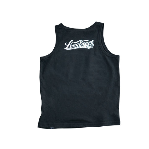 Og Logo Toddler Black Tank Top Long Beach Clothing Co