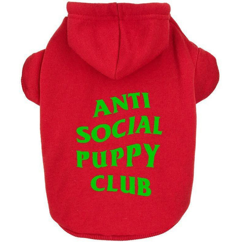 Anti Social Social Pup Hoodie | Dog 