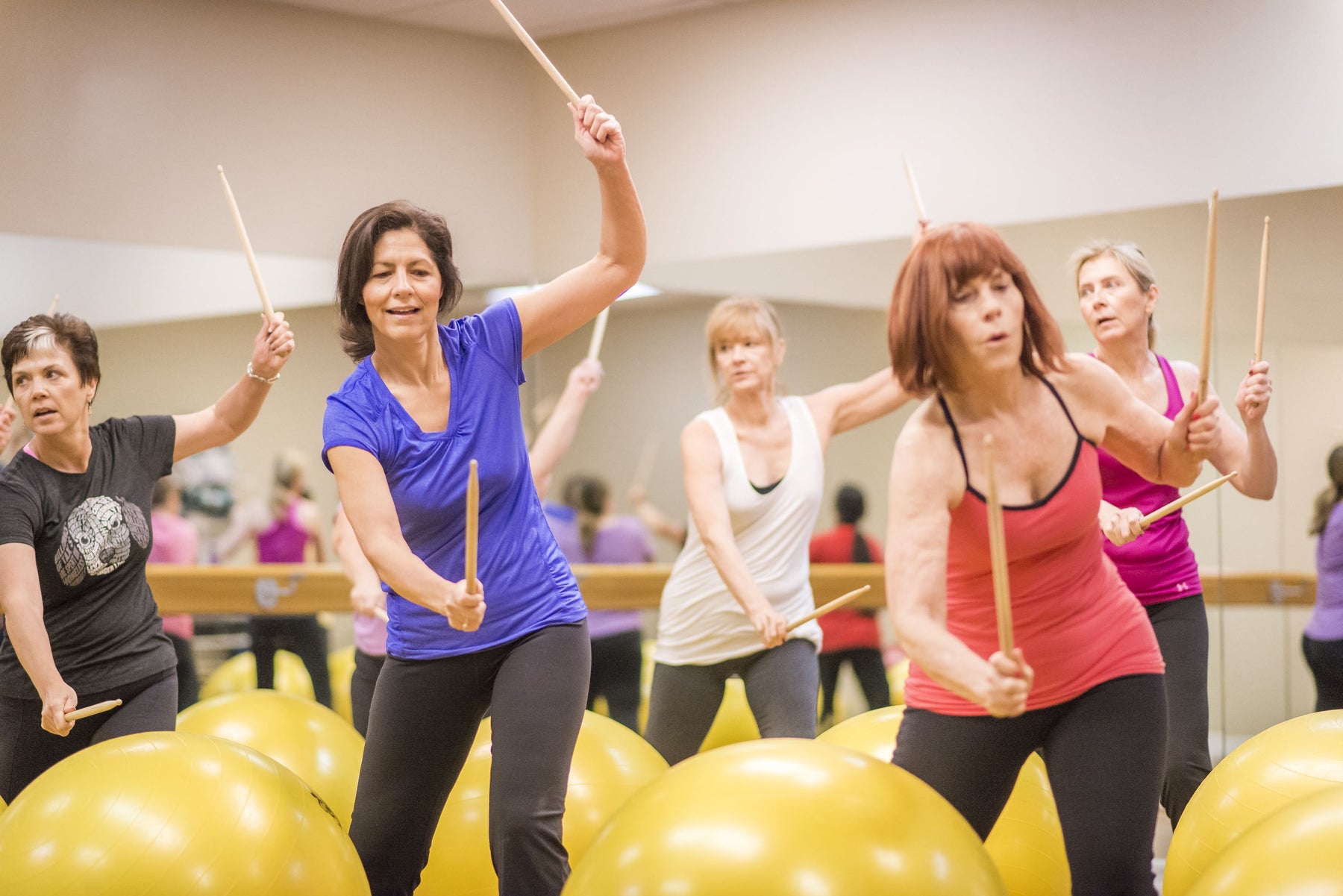 Simple Drum Ball Workout for Women