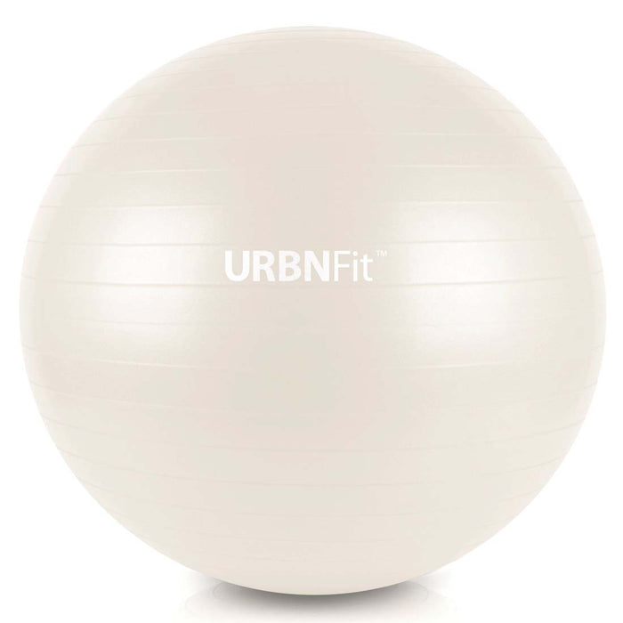 white exercise ball