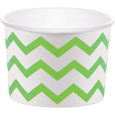Green Chevron Treat Cups for Halloween Party