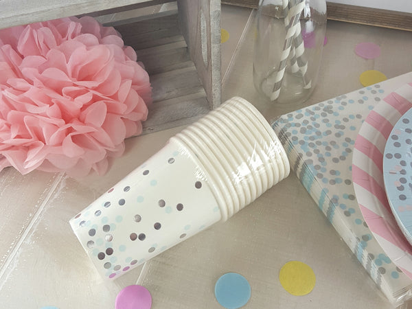 Pink Silver and Blue Princess Party Decorations