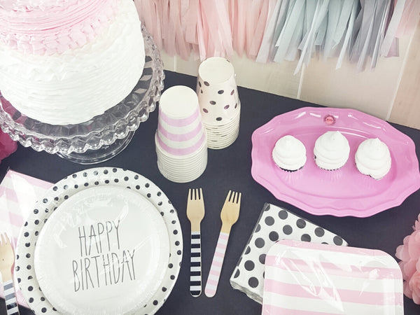 Pink and Black Themed Paris Baby Shower