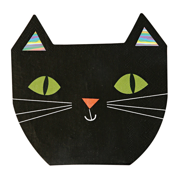 Black Cat Napkins for Halloween Party Supplies and Decorations