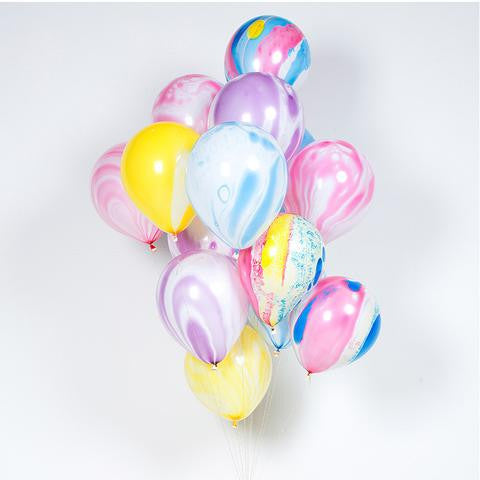 Rainbow Marble Balloons