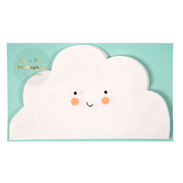 Cloud Napkins for Trolls Party, Unicorn Party, Rainbow Party