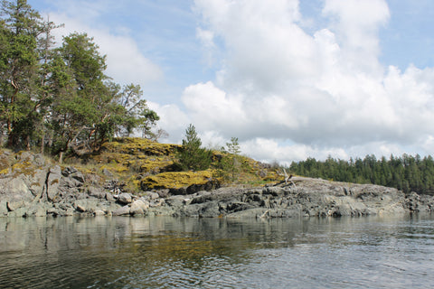 Rock ledge campsite