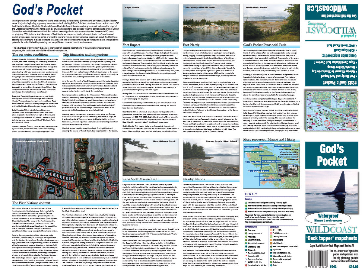 243 God's Pocket Kayaking and Boating Map – Wild Coast Publishing