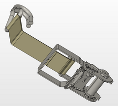 Line drawing of 2" ratchet strap
