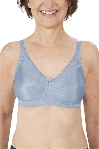 Amoena Nancy Wire-Free Front Closure Bra, Light Sand