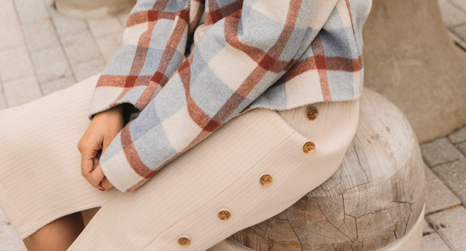 Bennet Wool Plaid Jacket - Petite Studio NYC