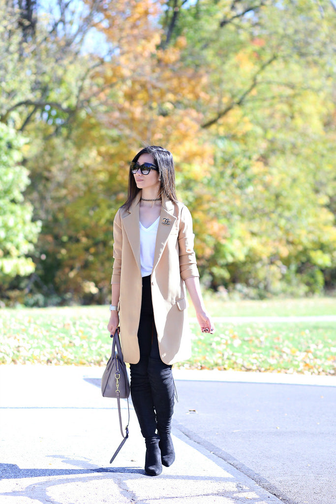 Petite Studio: Camel Top Coat