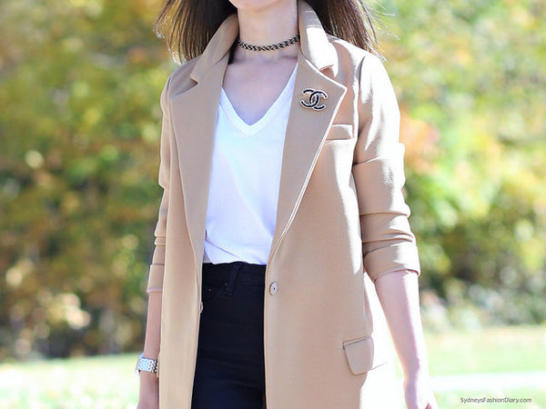 sydneysfashiondiary | Petite Studio NYC - camel top coat