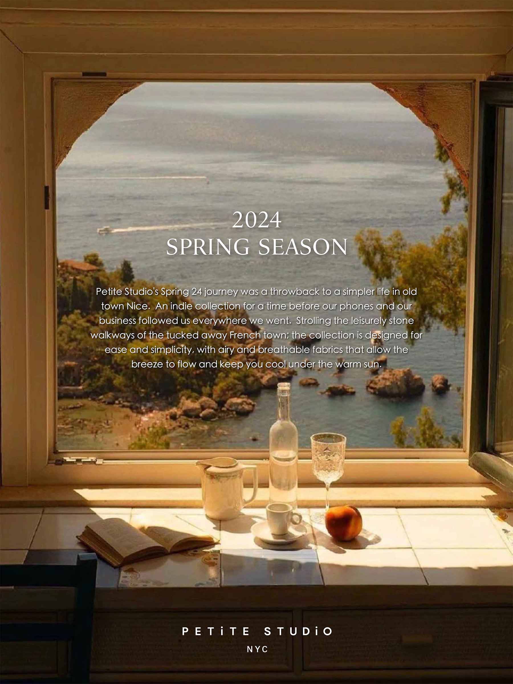 2024 Spring Season - Petite Studio's Spring 24 journey was a throwback to a simpler life in old town nice.