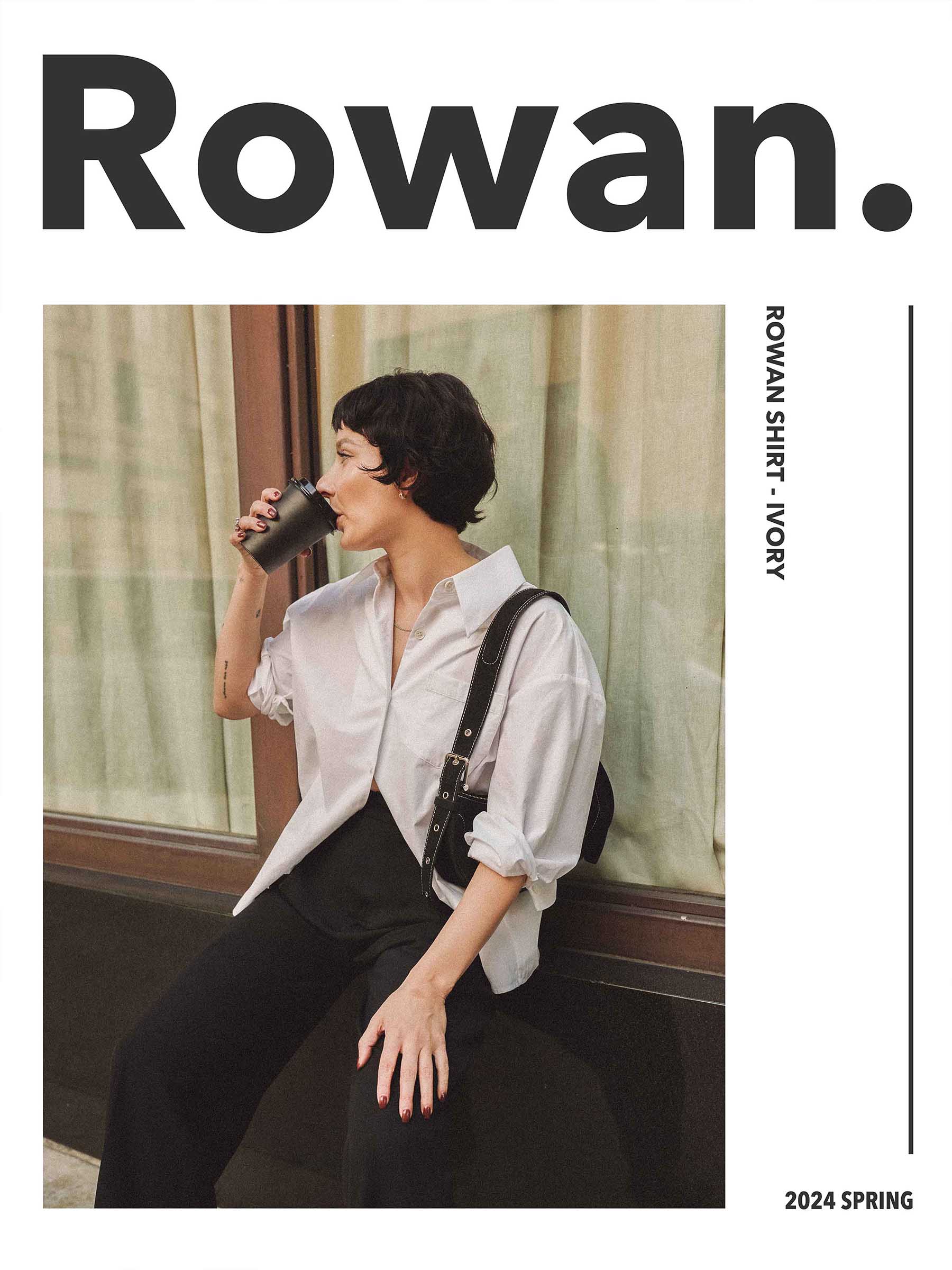 Petite Studio Spring '24 Collection - Rowan Shirt in Ivory