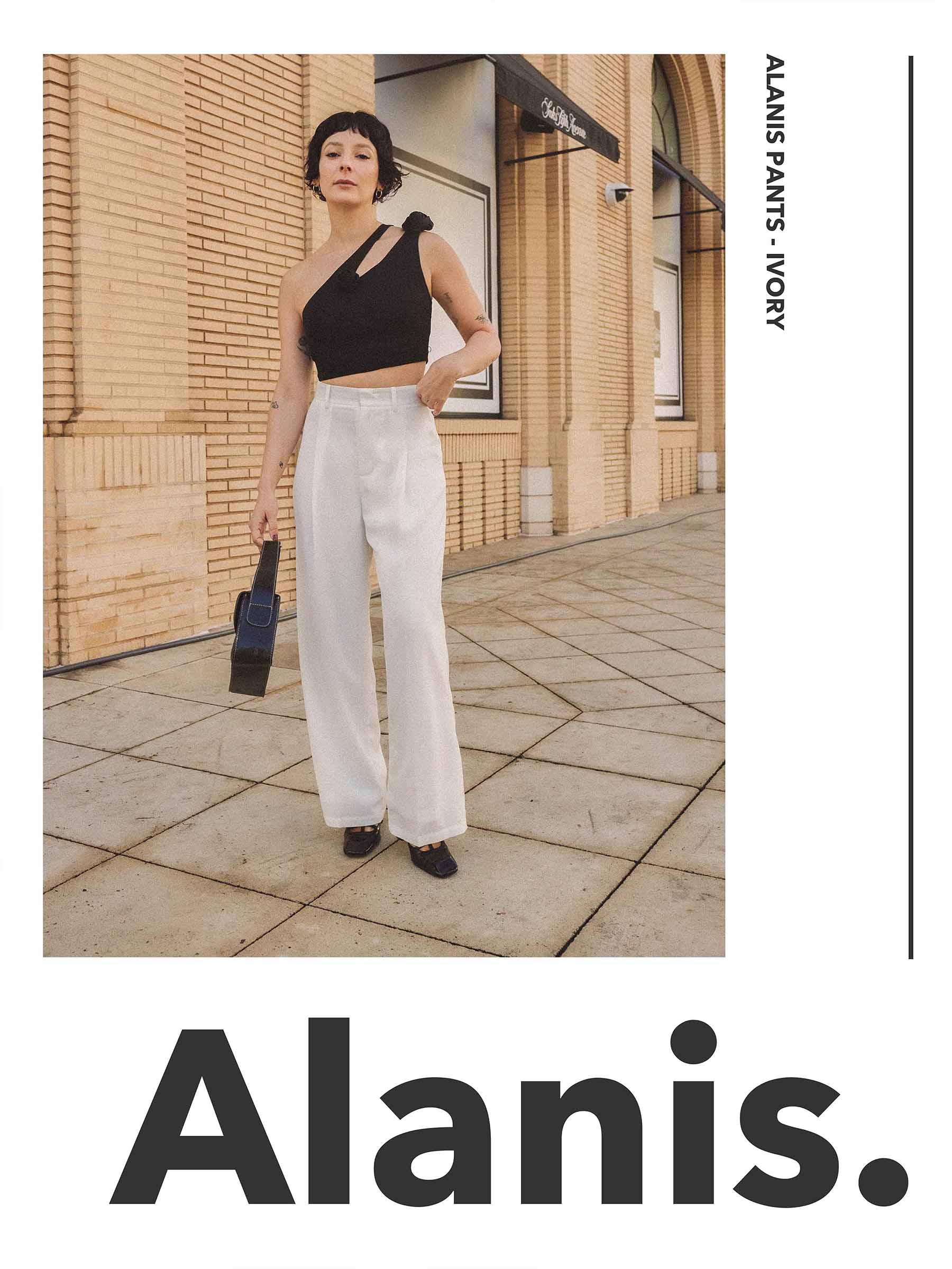 Petite Studio Spring '24 Collection - Alanis Pants in Ivory