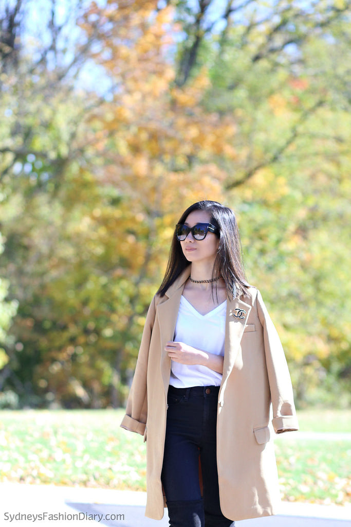 sydneysfashiondiary | Petite Studio NYC - camel top coat