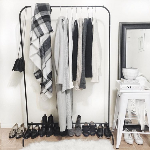 Lauren Caruso's wardrobe is filled with neutral clothing for petite girls