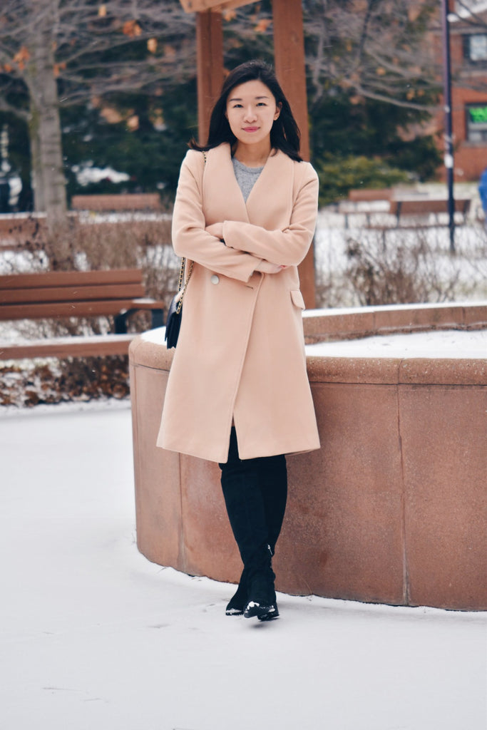 Petite Studio NYC -Staten Light Tan Coat