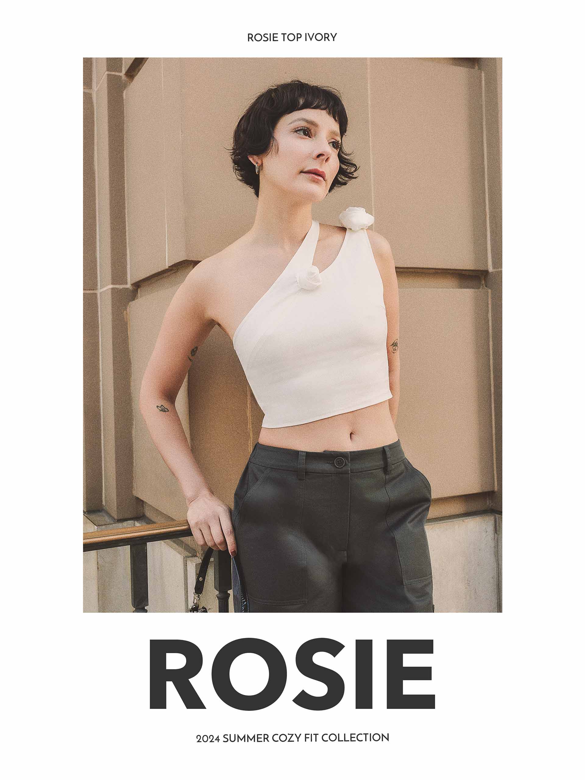 Petite Studio Summer '24 Cozy Fit Collection - Rosie Top in Ivory