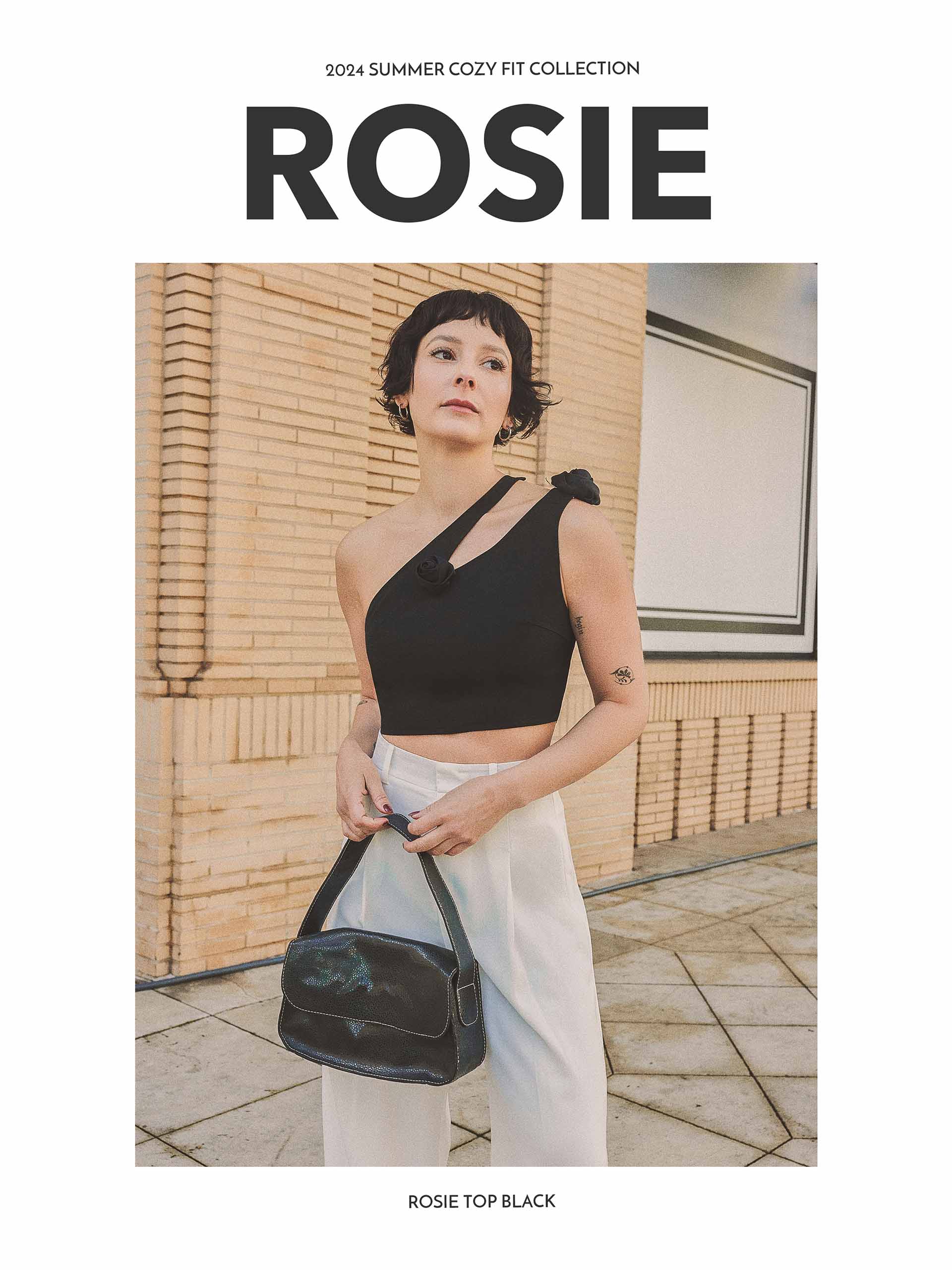 Petite Studio Summer '24 Cozy Fit Collection - Rosie Top in Black