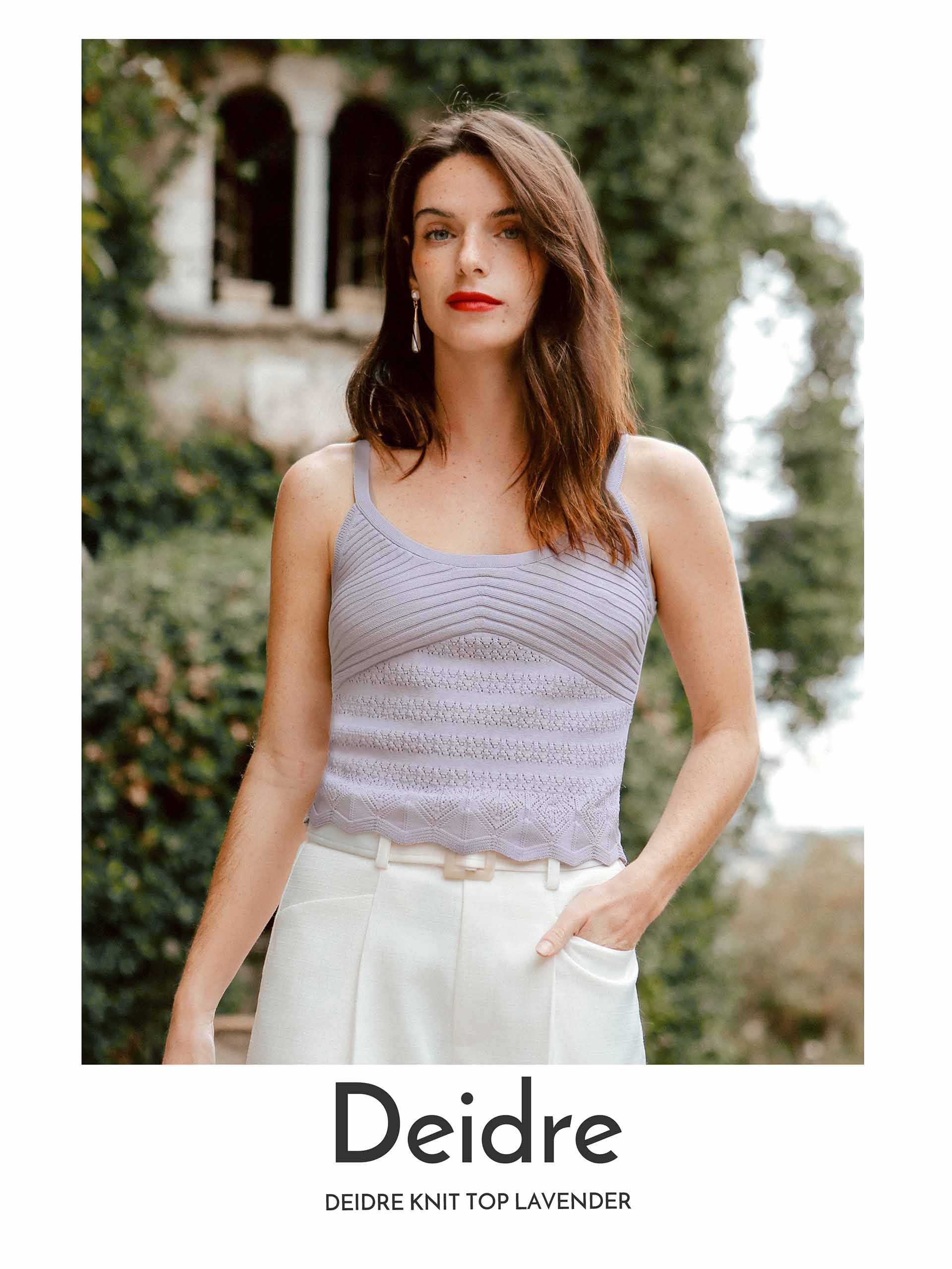 2024 Summer Collection - Petite Studio NYC - Deidre Knit Top in Lavender