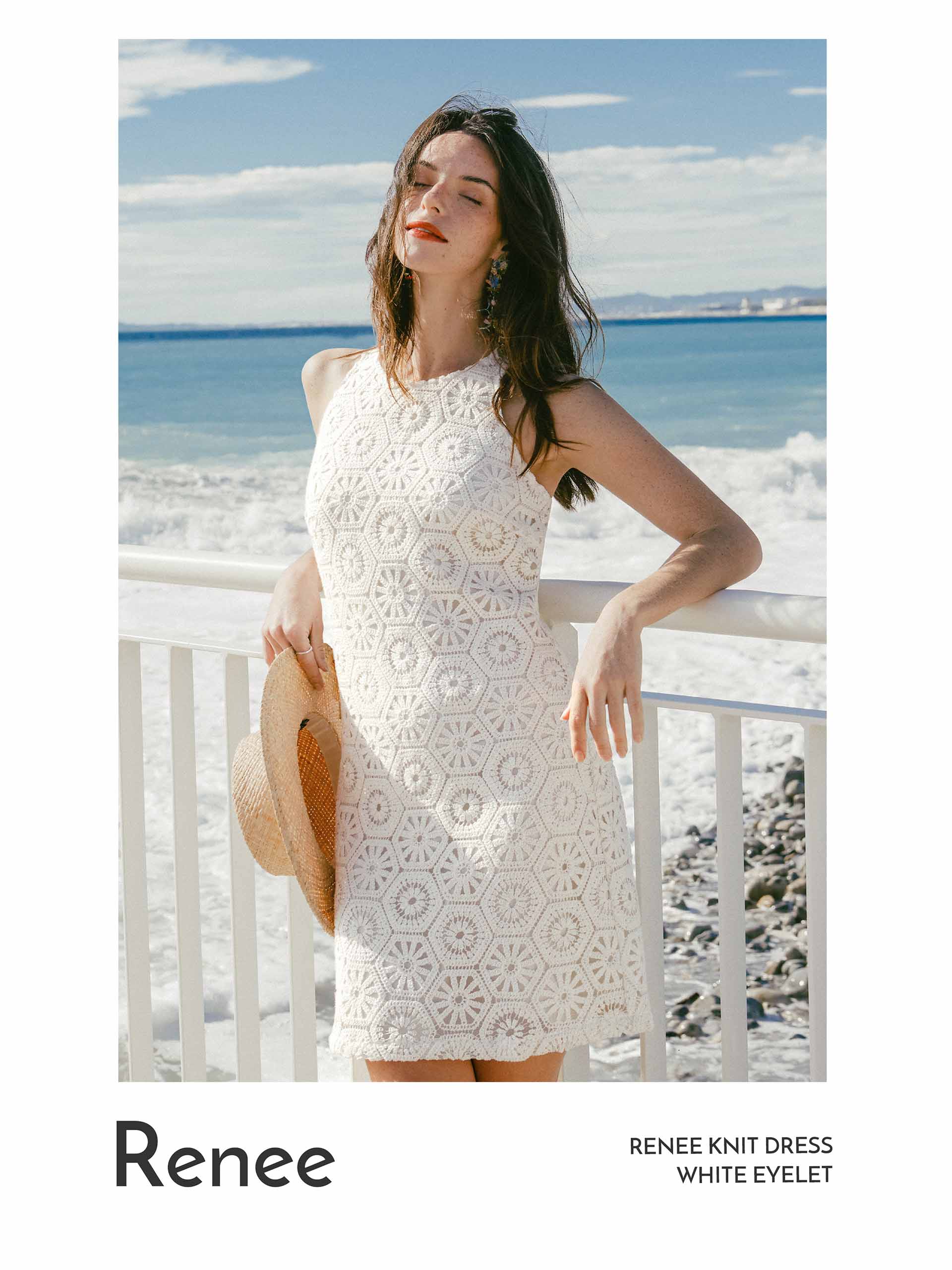 2024 Summer Collection - Petite Studio NYC - Renee Dress in White Eyelet