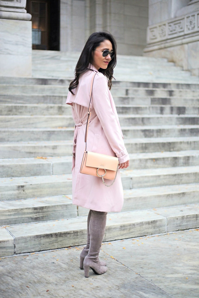 Petite Studio Pink Trench Coat - When In Doubt Blog 8