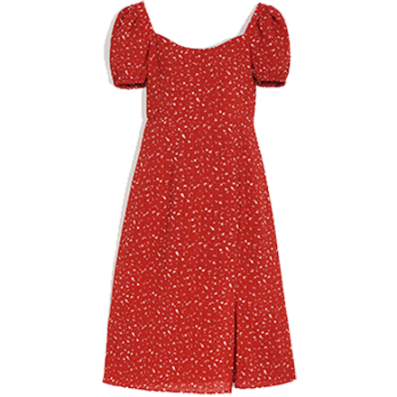 Adelaide Dress - Red Print - Petite Studio NYC