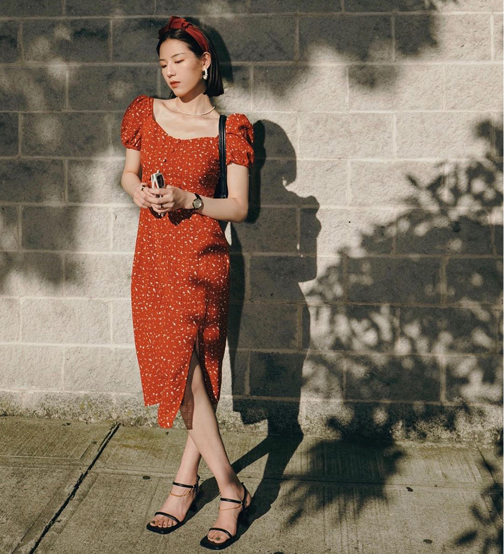 Suggy in Maisy Dress - Red - Petite Studio NYC