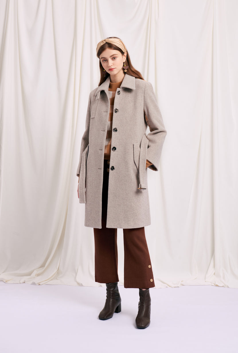 white wool coat petite